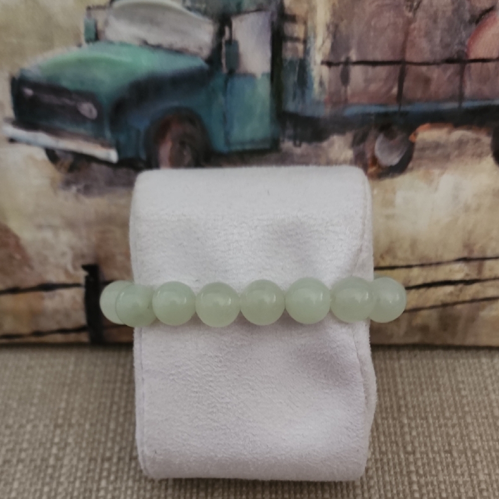 Green jade  Beaded Bracelet